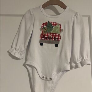 Holiday Pup Truck Onesie